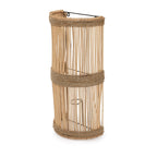 Abat-jour d'applique murale Jalal en rotin naturel 25 cm