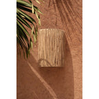 Abat-jour d'applique murale Kohei en sisal naturel 40 cm en situation