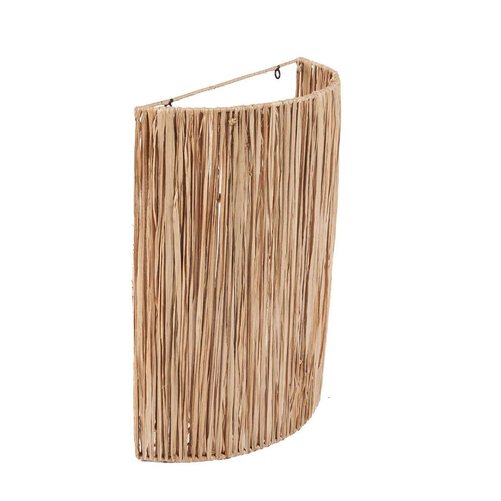 Abat-jour d'applique murale Kohei en sisal naturel 40 cm, vue 5