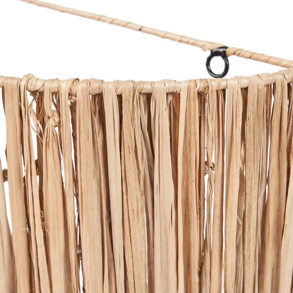 Abat-jour d'applique murale Kohei en sisal naturel 40 cm, vue 6