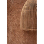 Abat-jour d'applique murale Lalo en rotin naturel 45 cm, vue 3