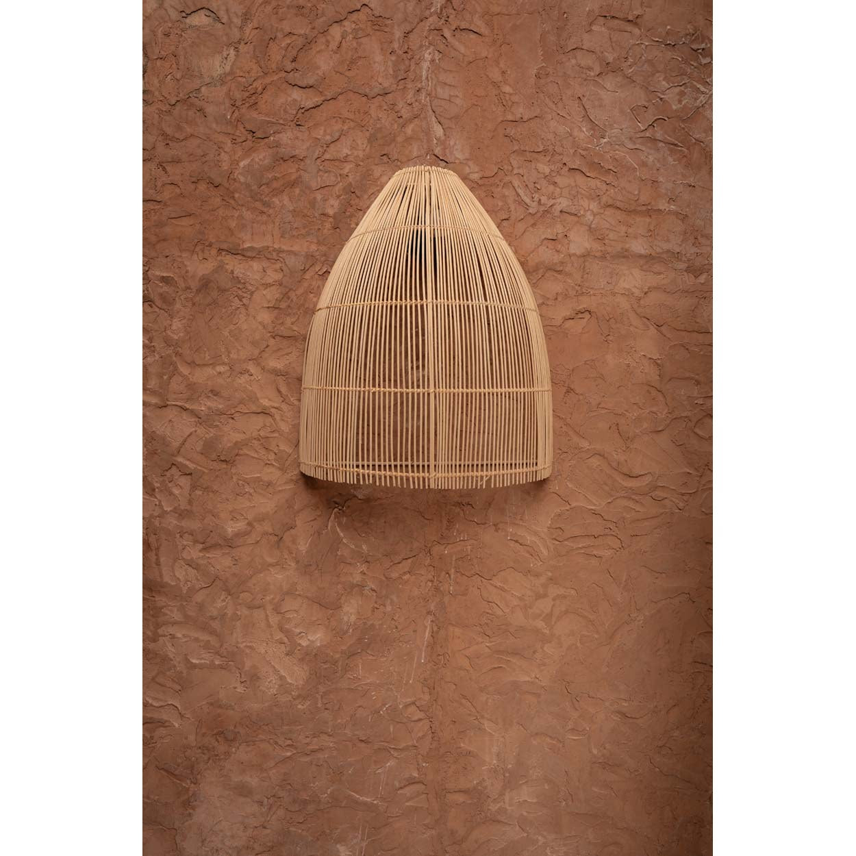 Abat-jour d'applique murale Lalo en rotin naturel 45 cm, vue 5