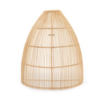 Abat-jour d'applique murale Lalo en rotin naturel 45 cm