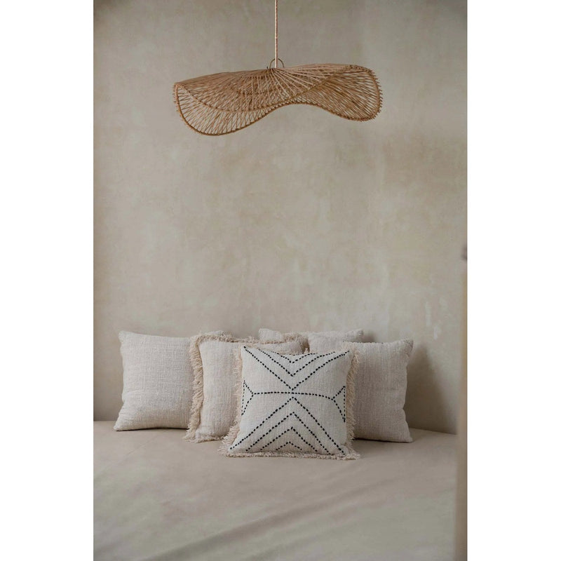 Dimensions Abat-jour de suspension Chapeau en rotin naturel 75 cm E27