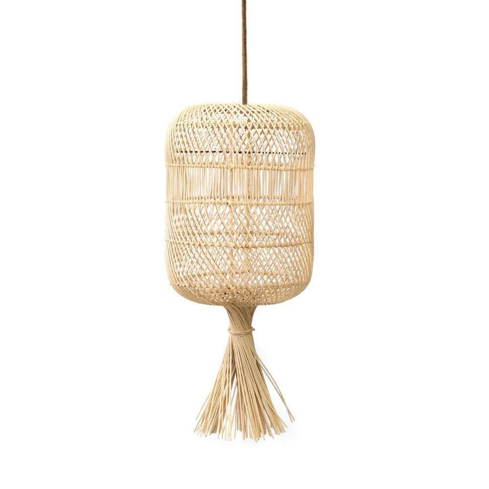 Abat-jour Dumpling en rotin naturel 50 cm, vue 3