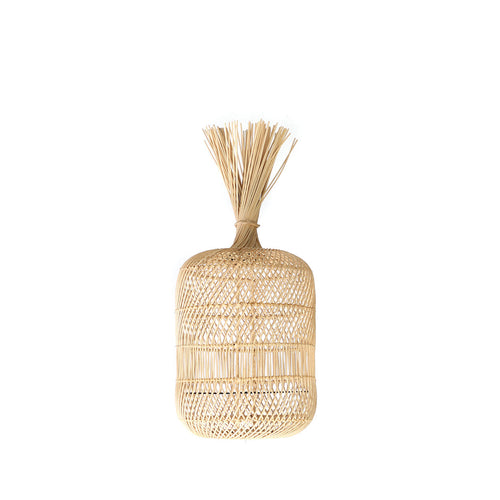 Abat-jour Dumpling en rotin naturel 50 cm