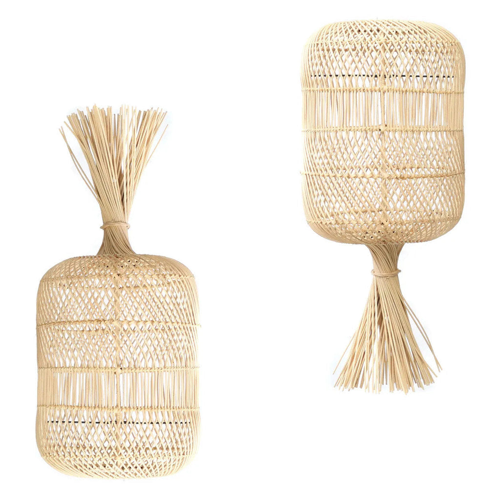 Abat-jour Dumpling en rotin naturel 65 cm, vue 5