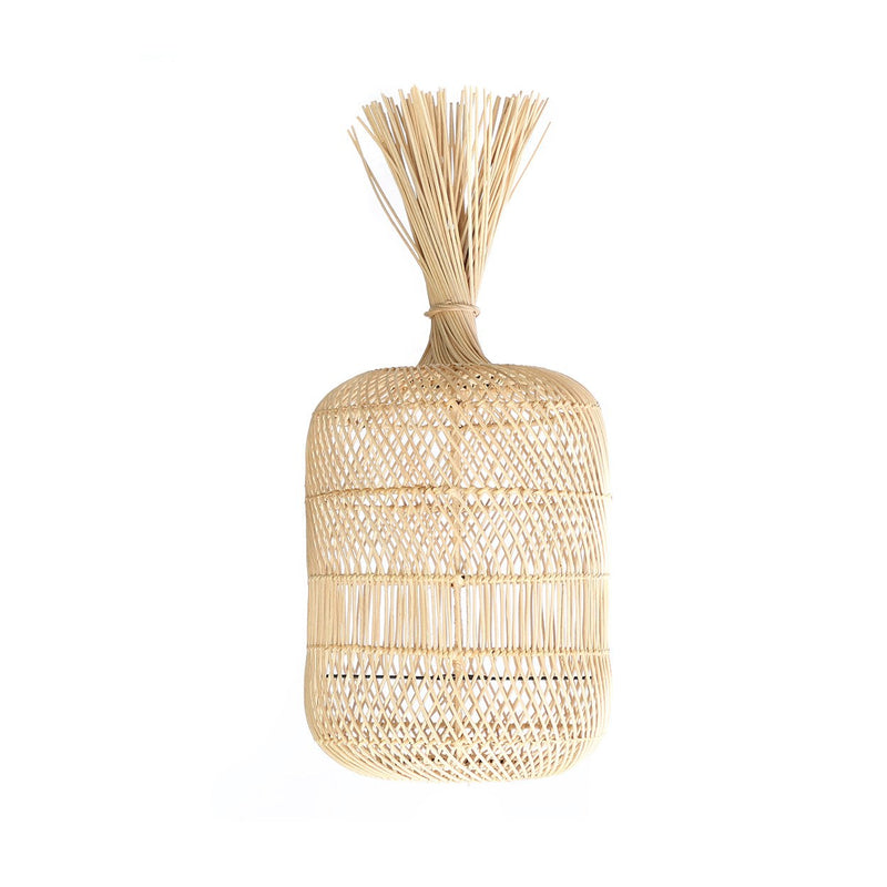 Dimensions Abat-jour Dumpling en rotin naturel 65 cm