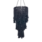 Abat-jour de lustre Nomad en coton noir 160 cm, vue 6