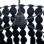 Abat-jour de lustre Nomad en coton noir 160 cm, vue 8