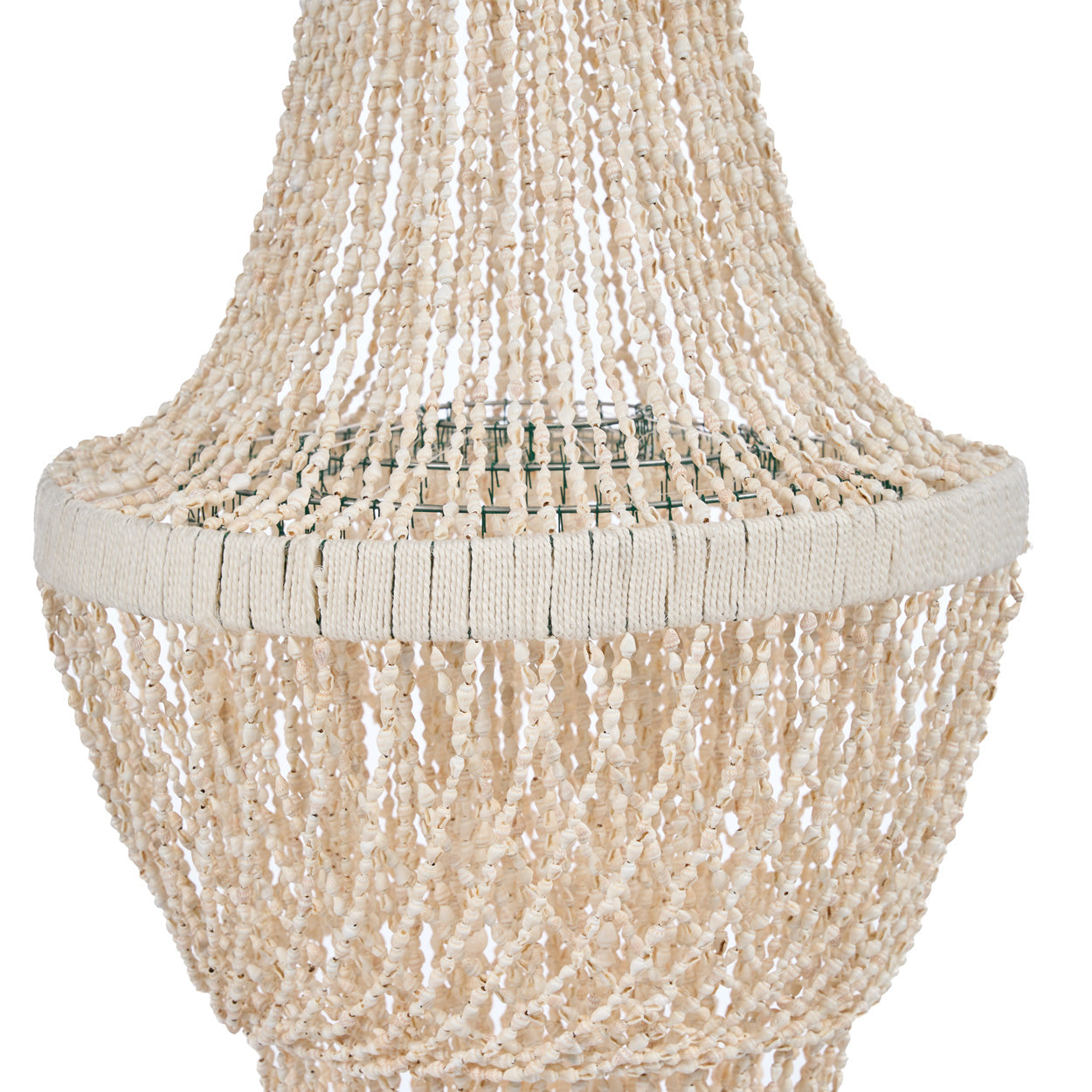 Abat-jour de lustre Ocean Tower en coquillages naturels, vue 6