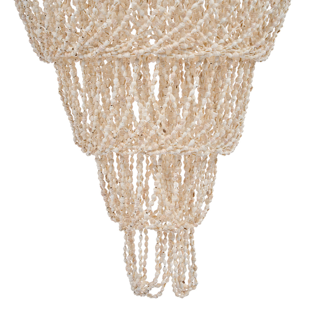 Abat-jour de lustre Ocean Tower en coquillages naturels, vue 7
