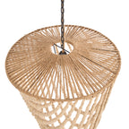 Abat-jour de lustre Wooden Bead en perles de bois naturel, vue 8