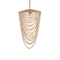 Abat-jour de lustre Wooden Bead en perles de bois naturel