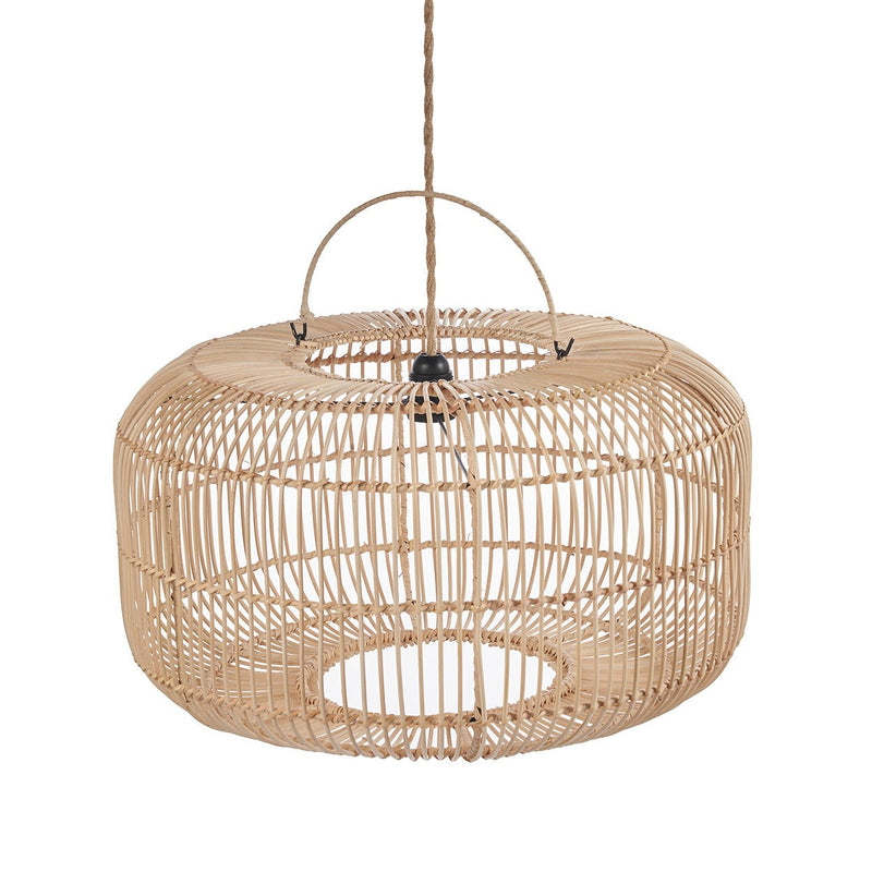 Dimensions Abat-jour de suspension Arun en rotin naturel 55 cm