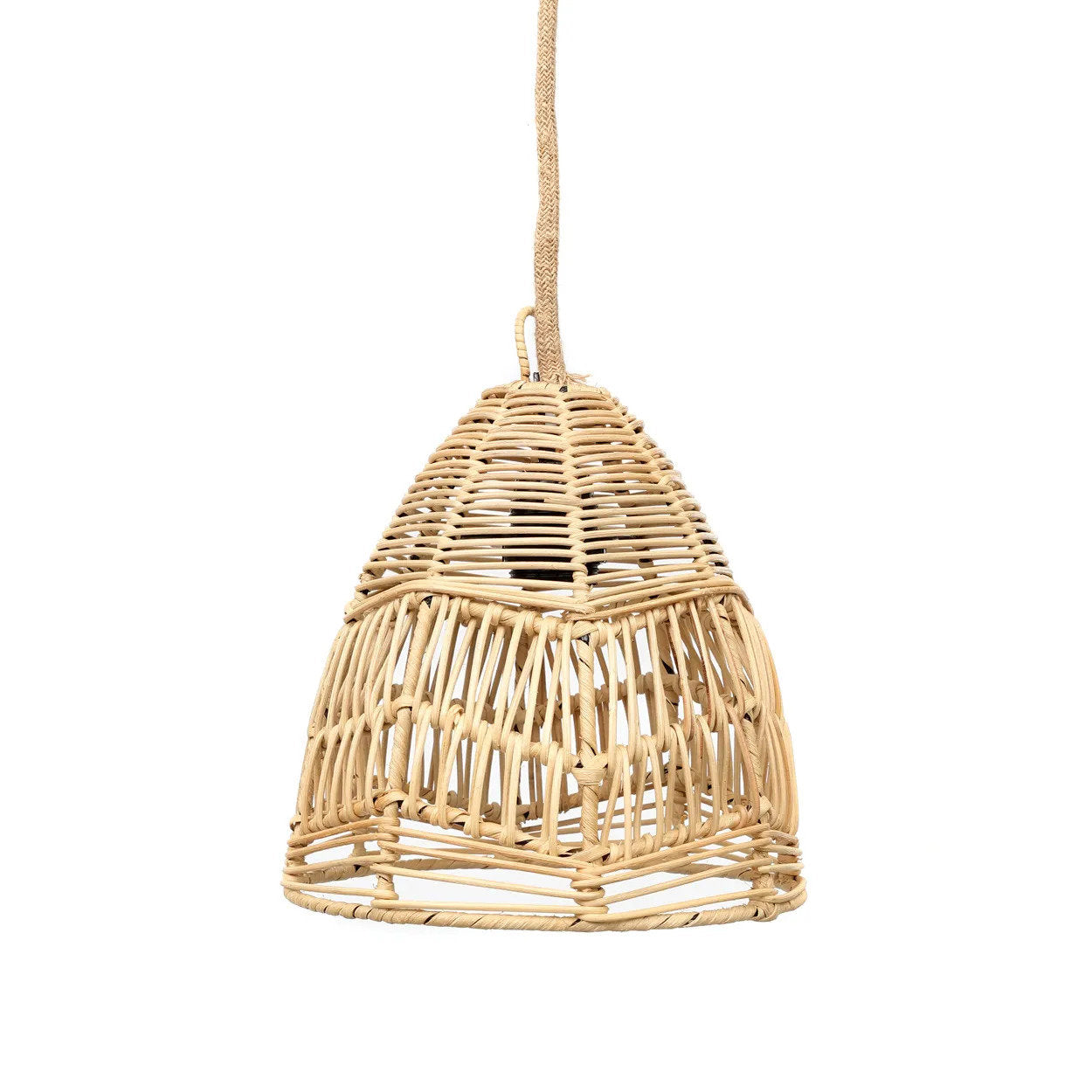Abat-jour de suspension Bala en rotin naturel 24 cm, vue 7