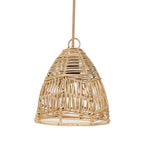 Abat-jour de suspension Bala en rotin naturel 24 cm
