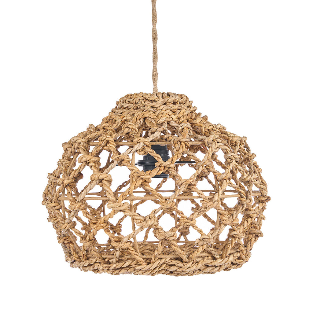 Abat-jour de suspension Banara en feuille de bananier 35 cm