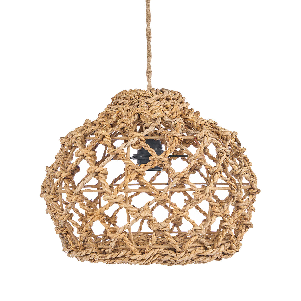 Abat-jour de suspension Banara en feuille de bananier 35 cm