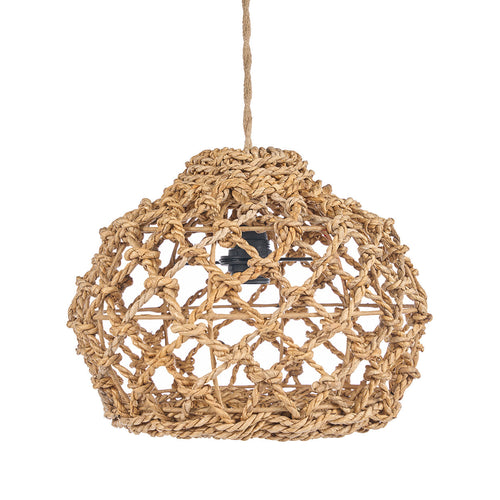 Abat-jour de suspension Banara en feuille de bananier 35 cm