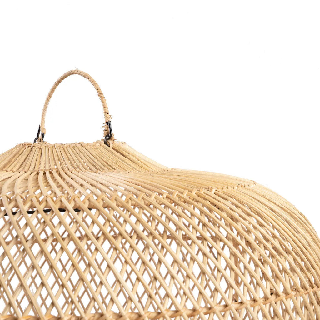 Abat-jour de suspension Batu Bolong en rotin naturel 58 cm, vue 4