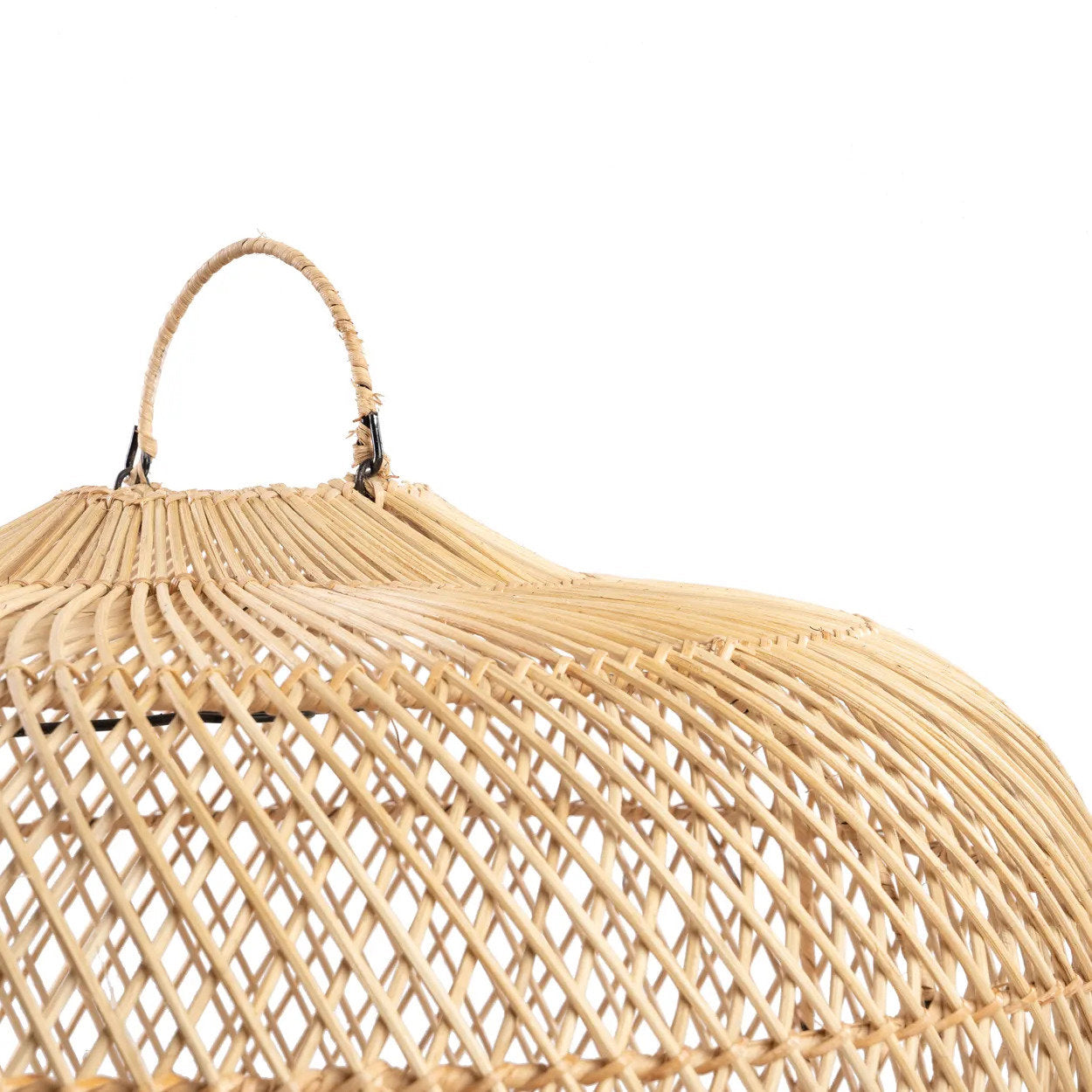 Abat-jour de suspension Batu Bolong en rotin naturel 58 cm, vue 4