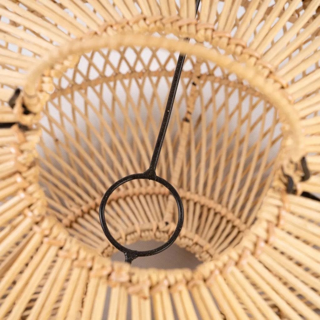 Abat-jour de suspension Batu Bolong en rotin naturel 58 cm, vue 6