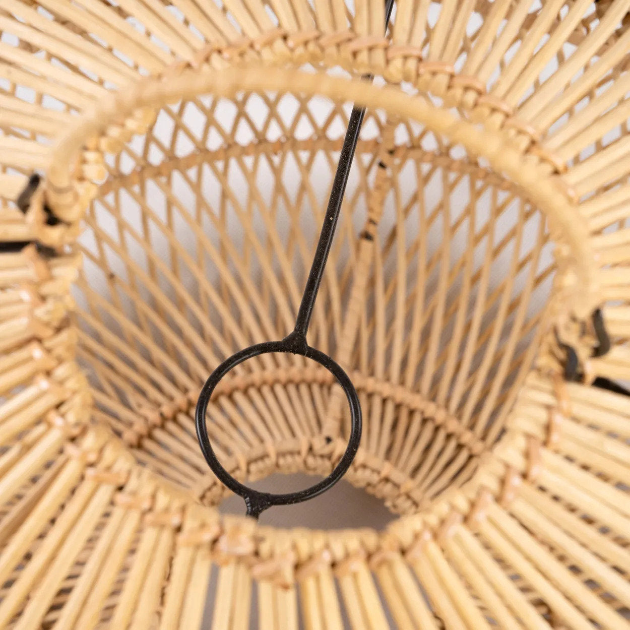 Abat-jour de suspension Batu Bolong en rotin naturel 58 cm, vue 6