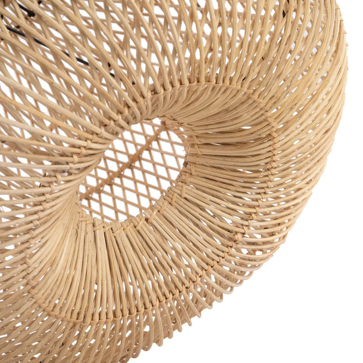 Abat-jour de suspension Batu Bolong en rotin naturel 58 cm, vue 7