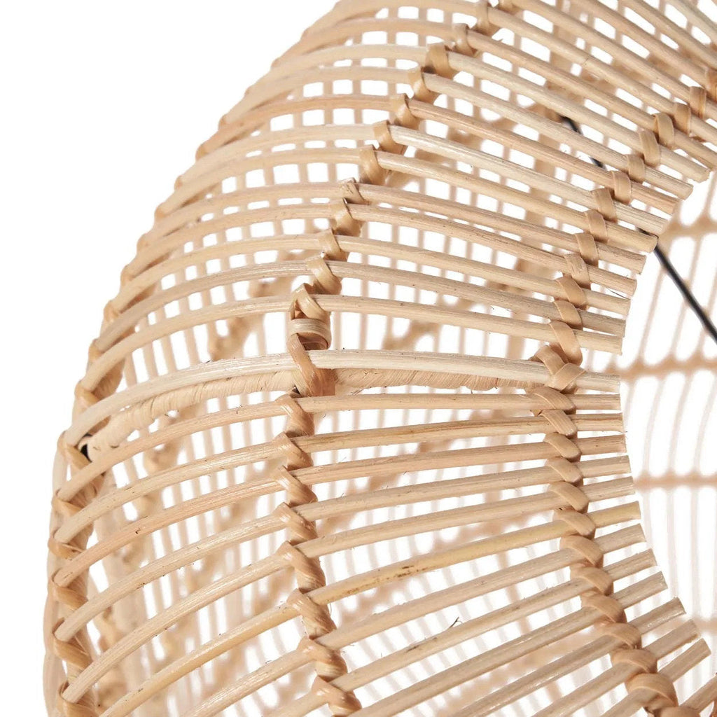 Abat-jour de suspension Bozelo en rotin naturel 60 cm, vue 4