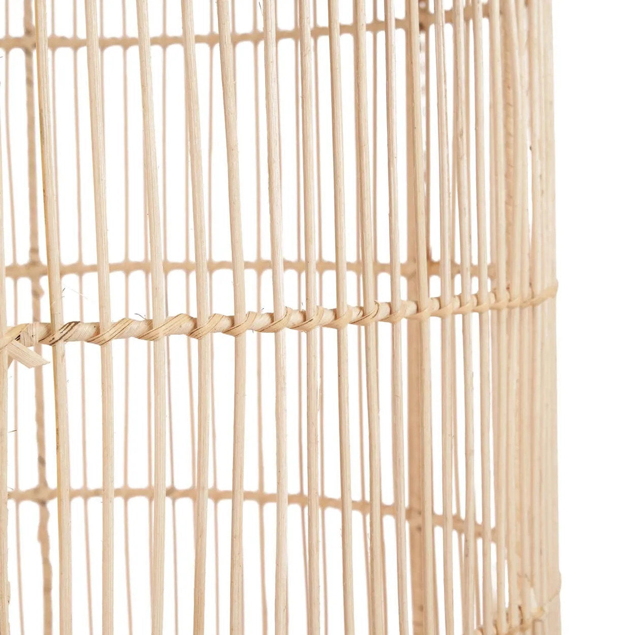 Abat-jour de suspension Bozelo en rotin naturel 80 cm, vue 5