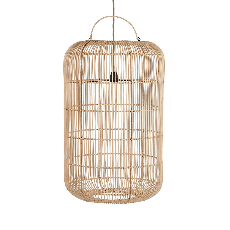 Dimensions Hanglampenkap Bozelo van natuurlijk rotan, 80 cm