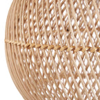 Abat-jour de suspension Bubble en rotin naturel 50 cm, vue 6