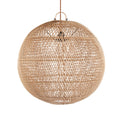 Abat-jour de suspension Bubble en rotin naturel 50 cm