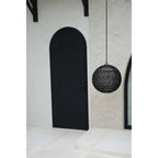 Abat-jour de suspension Bubble en rotin noir 50 cm en situation