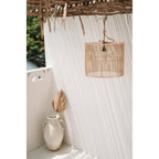 Abat-jour de suspension Chacha en rotin naturel 45 cm, vue 4