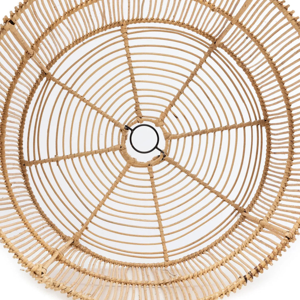 Abat-jour de suspension Chacha en rotin naturel 45 cm, vue 6