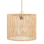Abat-jour de suspension Chacha en rotin naturel 45 cm