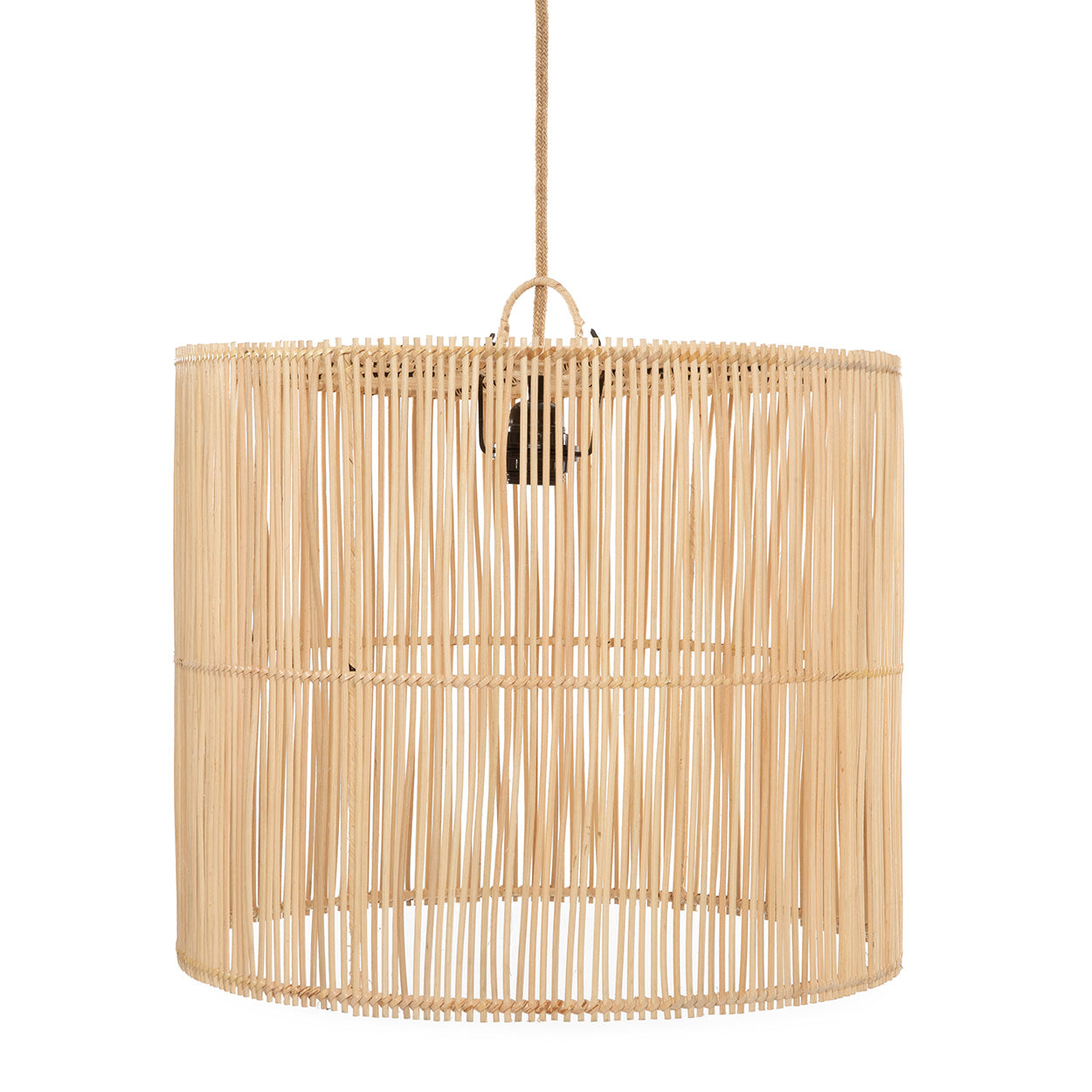 Abat-jour de suspension Chacha en rotin naturel 45 cm