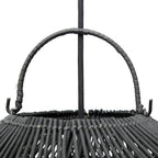 Abat-jour de suspension Cloud en rotin noir 60 cm, vue 6