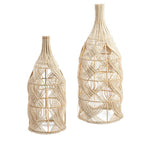 Abat-jour de suspension Garaffa en rotin naturel 70 cm, vue 5