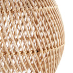 Abat-jour de suspension Piccolo en rotin naturel 20 cm en situation