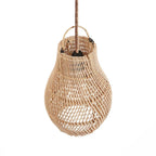 Abat-jour de suspension Piccolo en rotin naturel 20 cm, vue 3