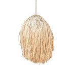 Abat-jour de suspension Shaggy en rotin naturel 45 cm