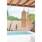 Abat-jour de suspension Squid en rotin naturel 110 cm, vue 3