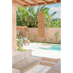 Abat-jour de suspension Squid en rotin naturel 110 cm, vue 4
