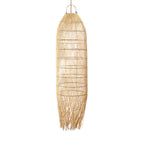 Abat-jour de suspension Squid en rotin naturel 110 cm