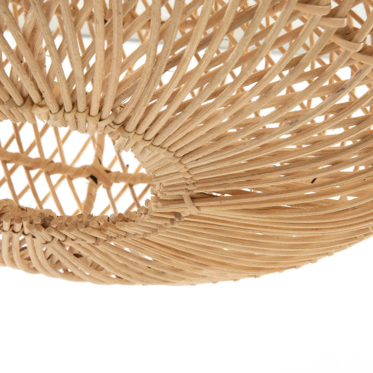 Abat-jour de suspension Wholly en rotin naturel 40 cm, vue 7