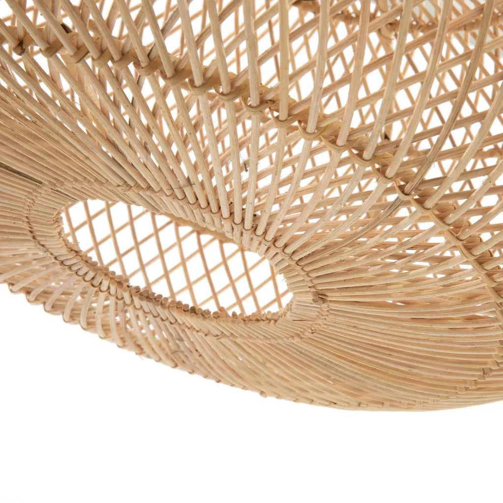 Abat-jour de suspension Wholly en rotin naturel 50 cm, vue 4