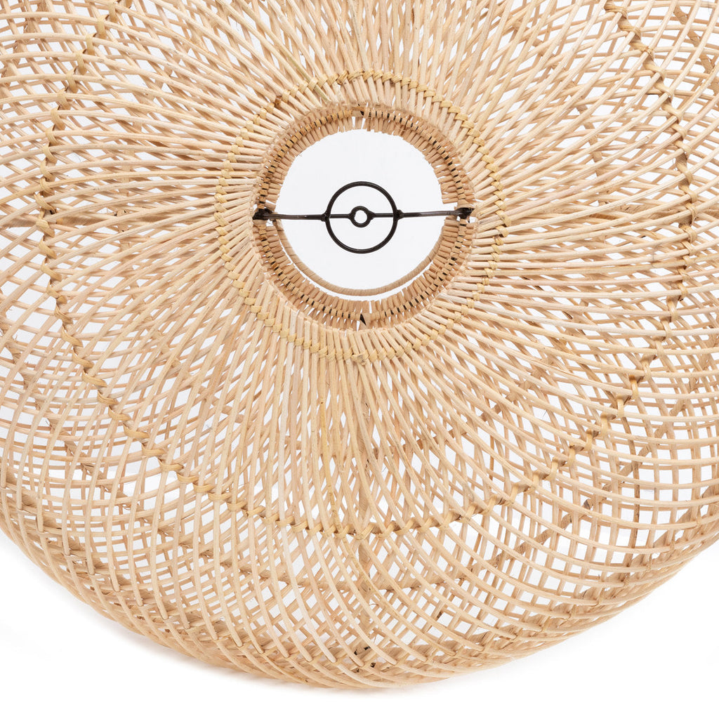 Abat-jour de suspension Wholly en rotin naturel 50 cm, vue 6